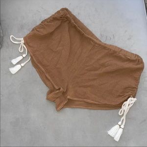 Free people Elastic waist lounge shorts